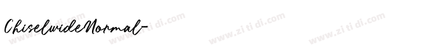ChiselwideNormal字体转换