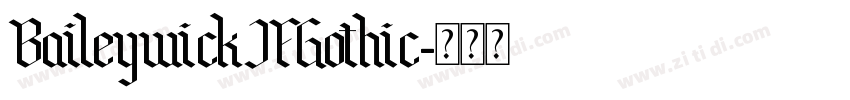 BaileywickJFGothic字体转换