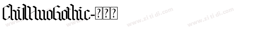 Chi1lHuoGothic字体转换