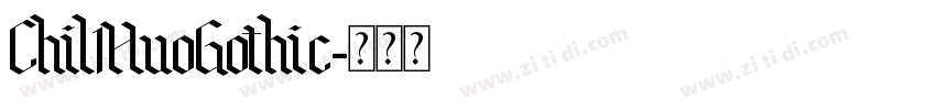 Chil1HuoGothic字体转换