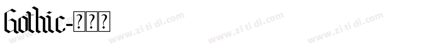 Gothic字体转换