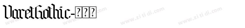 VaretGothic字体转换