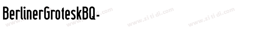 BerlinerGroteskBQ字体转换