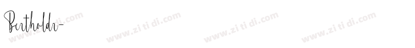 Bertholdr字体转换