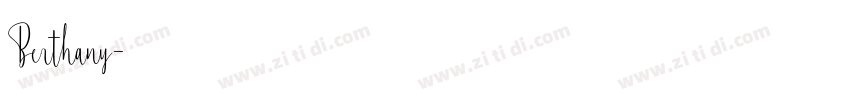 Berthany字体转换