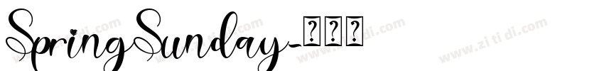 SpringSunday字体转换