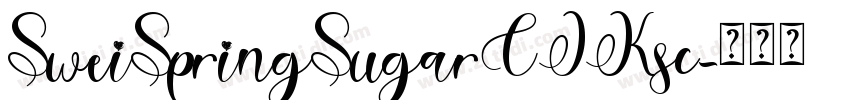 SweiSpringSugarCJKsc字体转换
