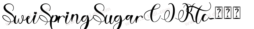 SweiSpringSugarCJKtc字体转换
