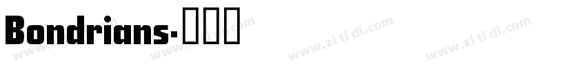 Bondrians字体转换