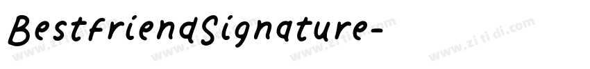 BestfriendSignature字体转换