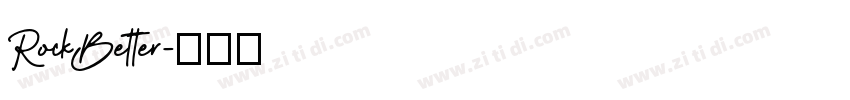 RockBetter字体转换