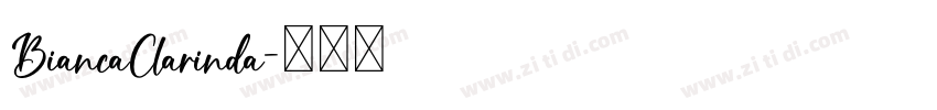 BiancaClarinda字体转换