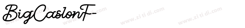 BigCaslonF字体转换