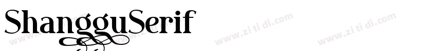 ShangguSerif字体转换