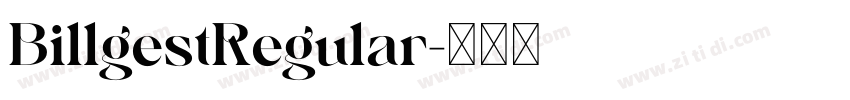 BillgestRegular字体转换
