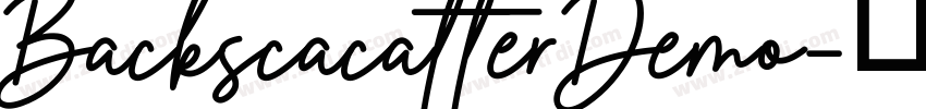 BackscacatterDemo字体转换