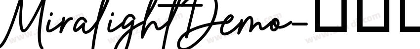 MiralightDemo字体转换 MiralightDemo字体转换