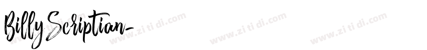 BillyScriptian字体转换
