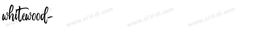 whitewood字体转换