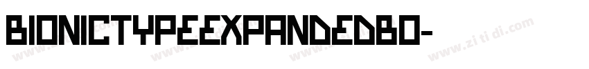 BionicTypeExpandedBo字体转换