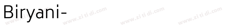 Biryani字体转换