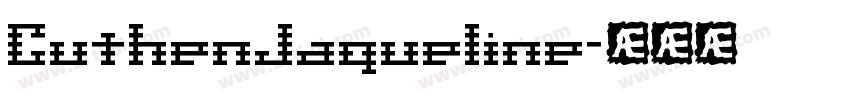 CuthenJaqueline字体转换