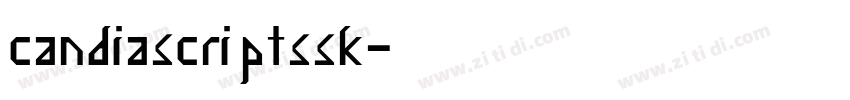 candiascriptssk字体转换