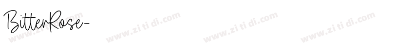 BitterRose字体转换