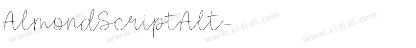 AlmondScriptAlt字体转换