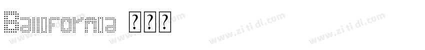Ballifornia字体转换