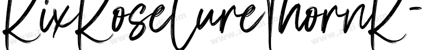 RixRoseLureThornR字体转换
