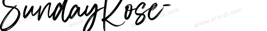 SundayRose字体转换