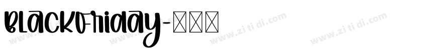 BlackFriday字体转换