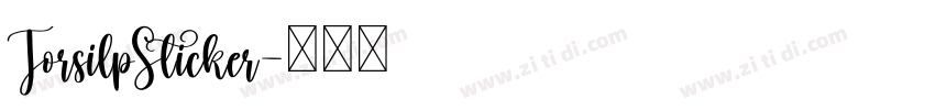 TorsilpSticker字体转换