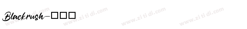 Blackrush字体转换