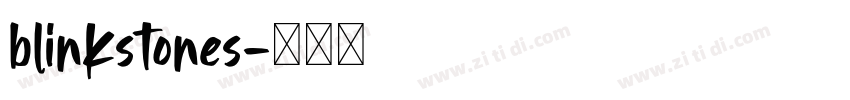 blinkstones字体转换
