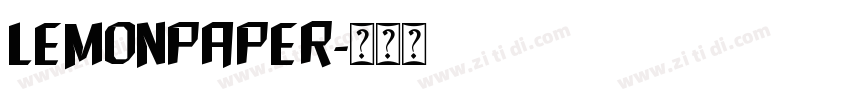 LemonPaper字体转换