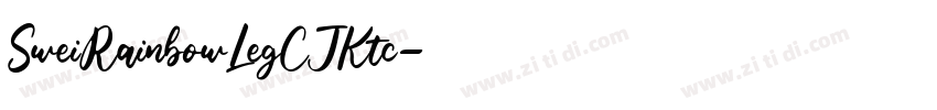 SweiRainbowLegCJKtc字体转换