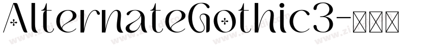 AlternateGothic3字体转换
