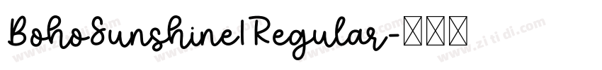 BohoSunshine1Regular字体转换