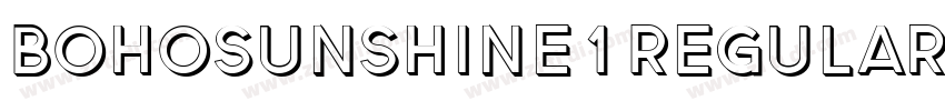 BohoSunshine1Regular字体转换