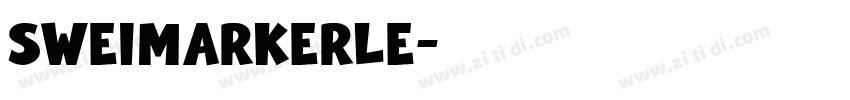 SweiMarkerLe字体转换