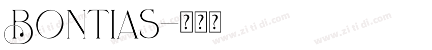 Bontias字体转换