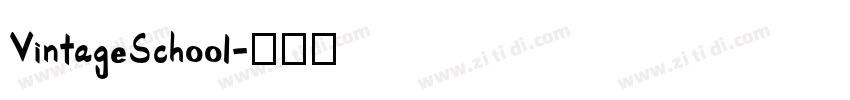 VintageSchool字体转换
