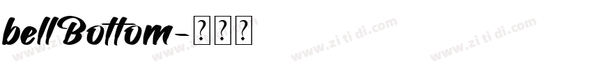 bellBottom字体转换