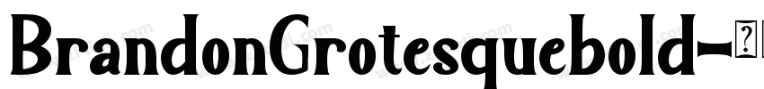 BrandonGrotesquebold字体转换