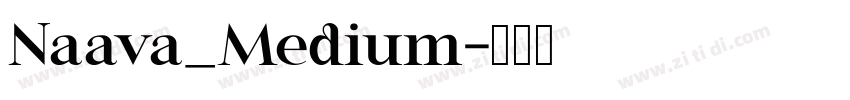 Naava_Medium字体转换