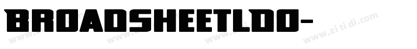 BroadsheetLDO字体转换