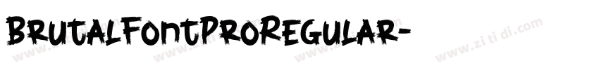 BrutalFontProRegular字体转换