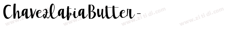 ChavezlafiaButter字体转换